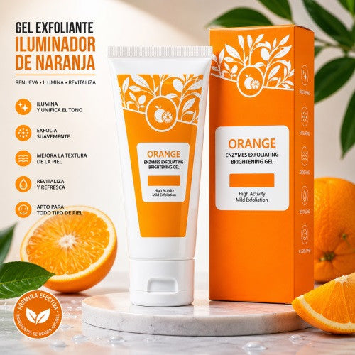 Orange Enzimes Exfoliating Brightening Gel - piel Luminosa, Suave Desde la Primera Aplicación